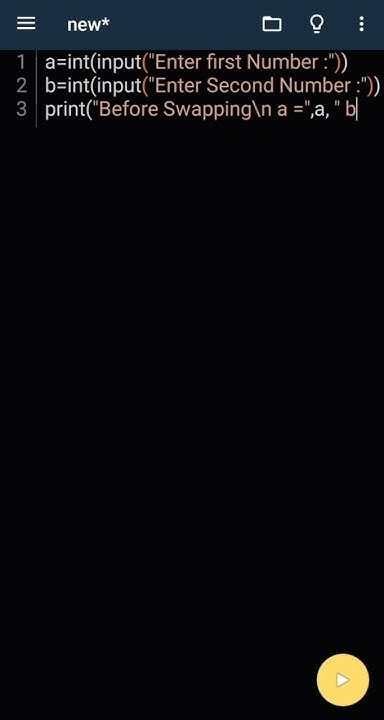 ##Swap Two_____ Number in Python ______Language. - YouTube