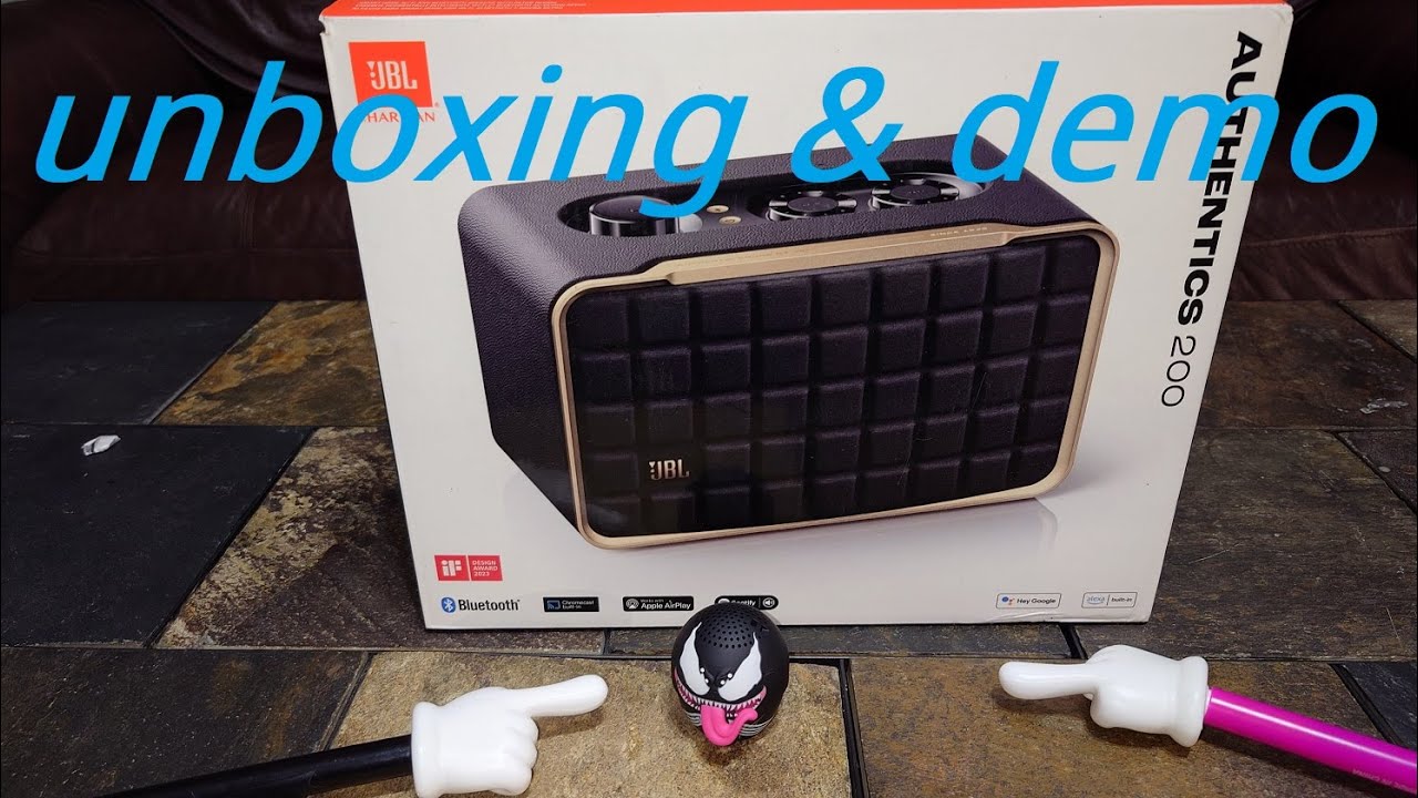 JBL Authentics 200 📦 Unboxing, First Look & Demo. Home Bluetooth & WiFi  Speaker. Link in Description - YouTube | Lautsprecher