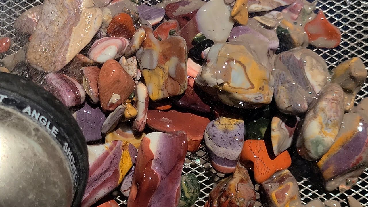 Rock Tumbling ZEN! Candy Rhyolite Bullseye Chalcedony 4K #rockhounding ...