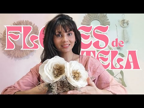 Decoración fácil con flores de tela