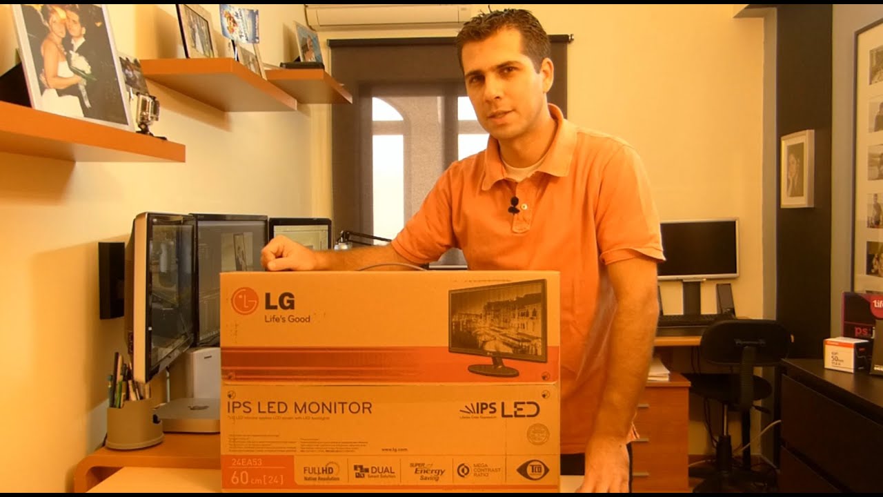 LED IPS 24 Inch Monitor LG 24EA53VQ Unboxing and Overview