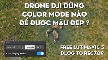 Các Color Mode trên Drone DJI | Dlog, Dlog-M, HLG, Normal | Sử dụng Color mode để có video màu đẹp
