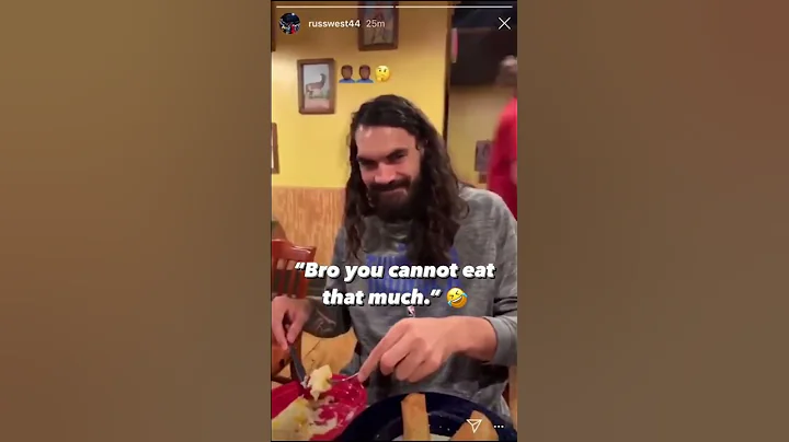 Russ is annoyed at Steven Adams food portion sizes...
