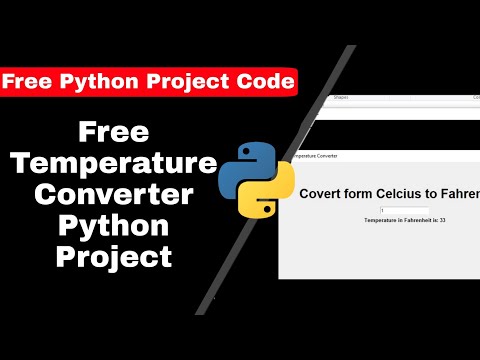 Free Temperature Converter Python Project with source code || Python Tutorial || #ravieditz