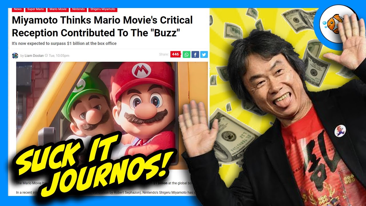 Miyamoto: Media Backlash HELPED Super Mario Movie Hit $1 Billion!