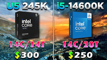 Intel Core Ultra 5 245K vs Core i5 14600K | PC Gaming Benchmark Tested