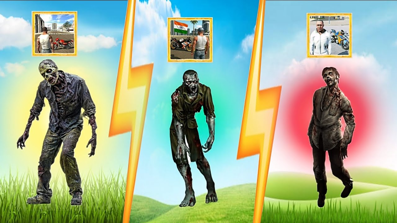 Zombie Power Test || In All Indian GTA Games 🔥🤯!