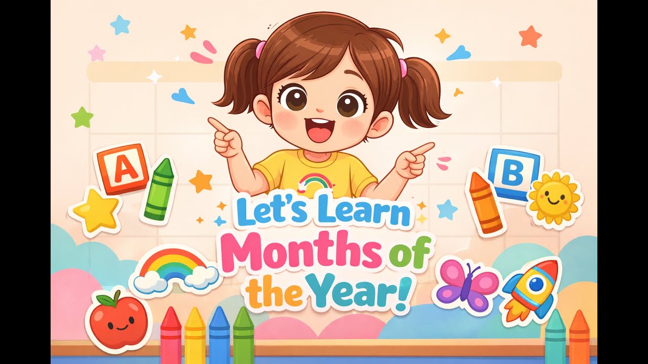 Let’s Learn the Months of the Year! 📅 | Fun Kids Learning Video