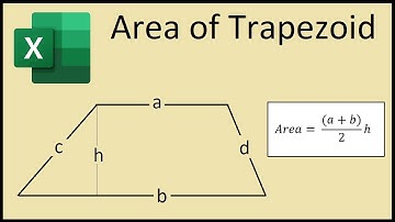 How To Find The Area Of Trapezoid In Excel