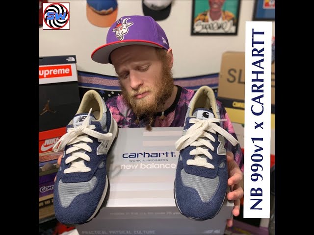NEW BALANCE x CARHARTT 990v1! The GREAT AMERICAN Collaboration! Mesh &  Suede made in the U.S. of A!
