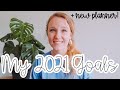 MY 2021 NEW YEARS GOALS + Resources To Reach Goals! | 2021 Planner Flip Through