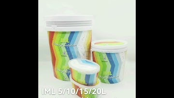 20L paint bucket mold with In-mold-labeling IML technology