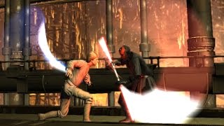 Luke Skywalker vs Darth Maul - Star Wars The Force Unleashed