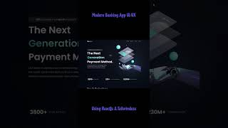 Modern Bank App Uiux Design With Reactjs And Tailwindcss