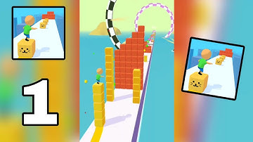 Cube Surfer Gameplay Walkthrough || Level 1-21 || Part 1 || {Android}