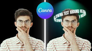 Glowing Text Effect Around Head  Canva Tutorial