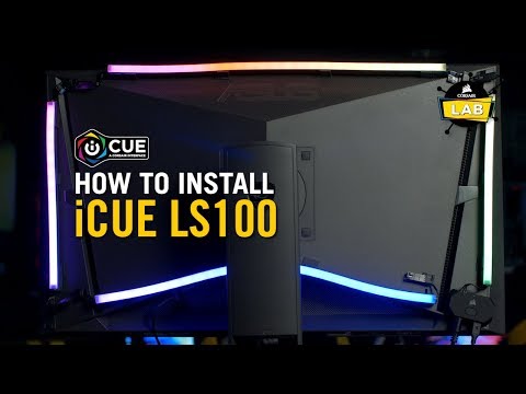 How To Install CORSAIR iCUE LS100 Smart Lighting Strip Starter Kit