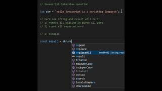 Remove space in between string || Count number of characters #javascript #coding #interviewquestions