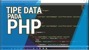 TIPE DATA PADA PHP