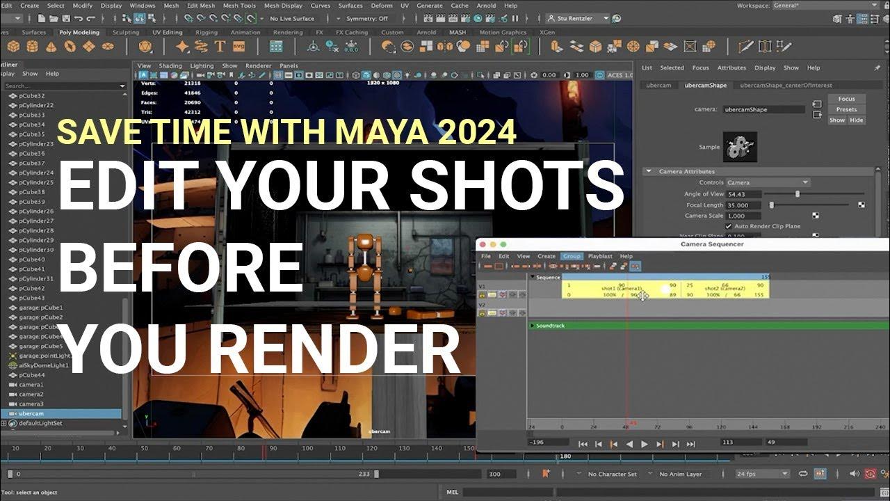 Maya 2024 Camera Sequencer! Animate Like a Pro! YouTube