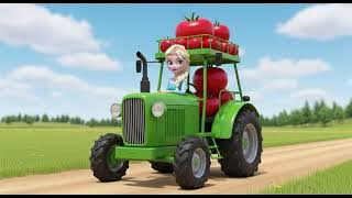 Parade Elsa dan Tomat di Traktor — Petualangan Pertanian yang Menyenangkan untuk Anak-Anak