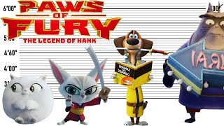 Paws of Fury The Legend of Hank Size Comparison | Satisfying Video