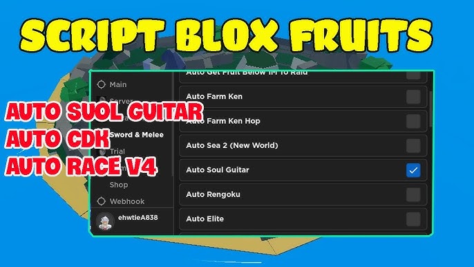 ROBLOX Blox Fruits SCRIPT Mukoro OP, Auto CDK, Auto Farm !! ( Mobile , fruit game