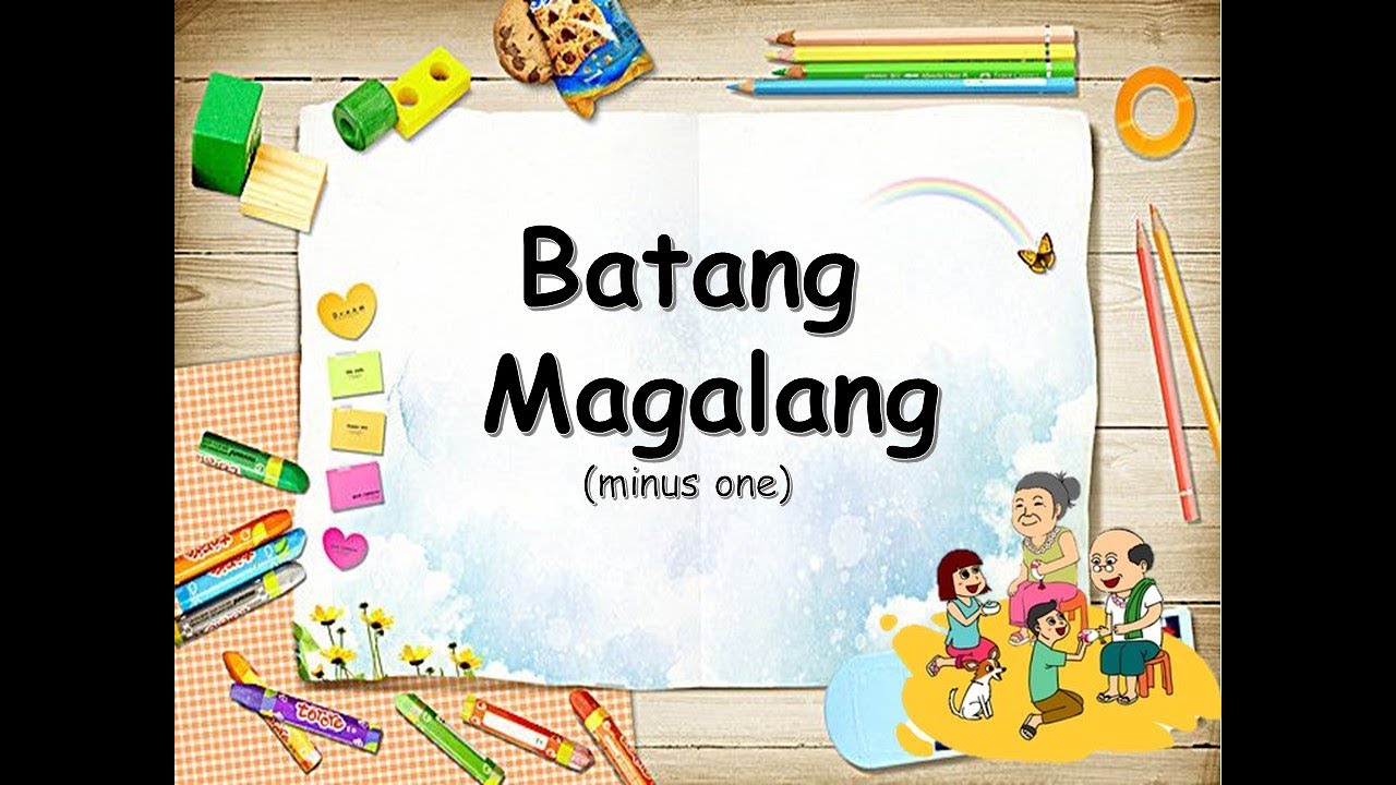 BATANG MAGALANG Music Video minus one / piano - YouTube