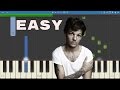 How to play Just Hold On - EASY Piano Tutorial - Steve Aoki & Louis Tomlinson