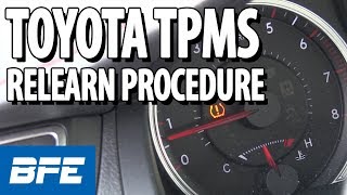 Toyota TPMS relearn procedure | Tech Minute