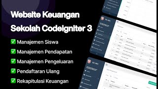 Source Code Website Keuangan Sekolah Gratis Codeigniter 3