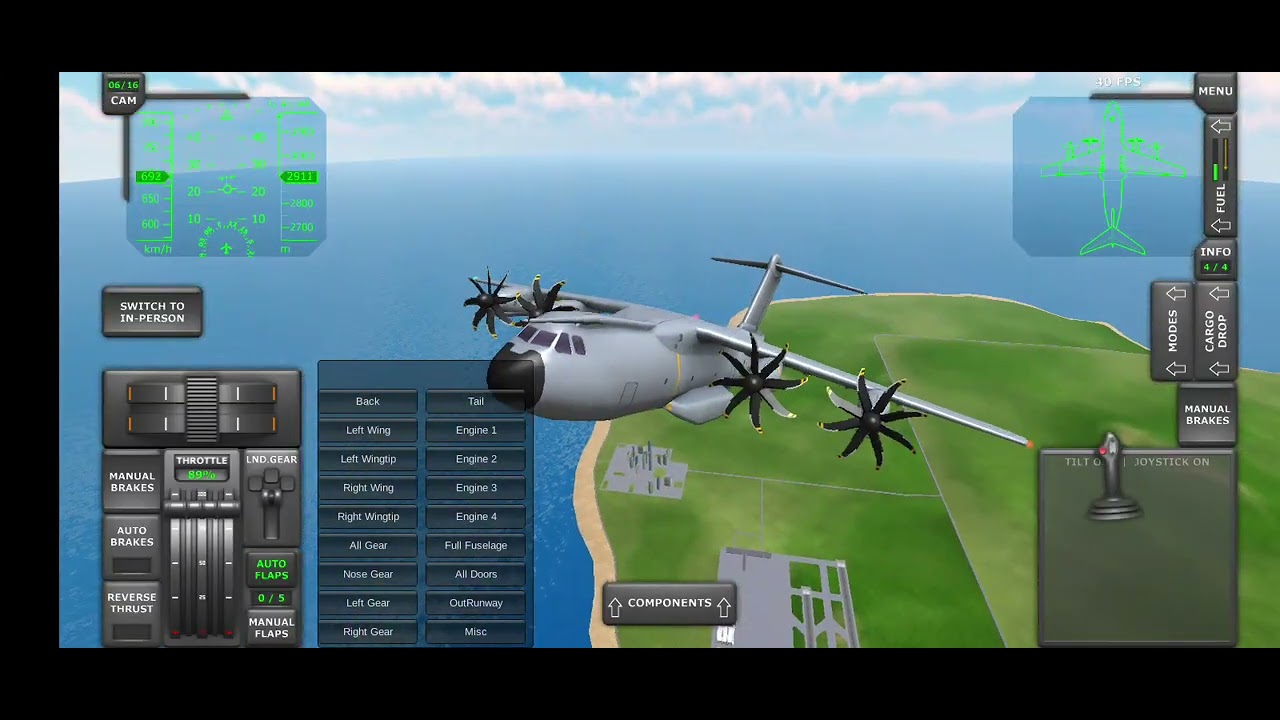 Plane crashes with mod