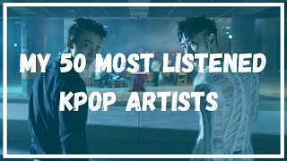 My 50 Most Listened Kpop Artists