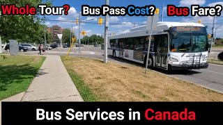 How to  Travel in Bus in Canada Full Details?  |Cost  of Bus Pass|