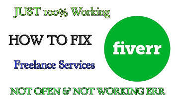 How to Fix Fiverr App Not Working Problem Android & Ios - Not Open Problem Solved | AllTechapple