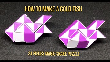 How To Make A Gold Fish- 24 Pieces Magic Snake Puzzle