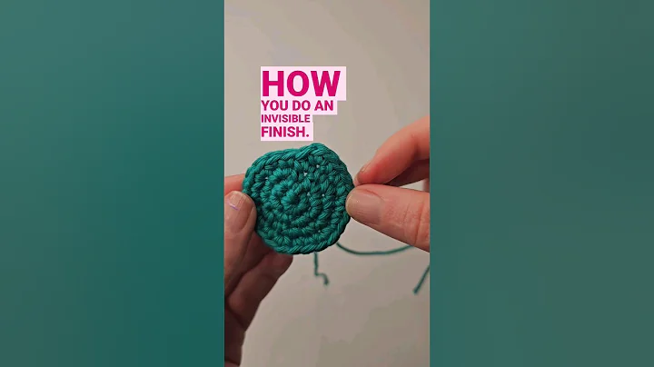 Quick crochet tutorial on the invisible finish (aka invisible fasten off) for your Monday. #Crochet
