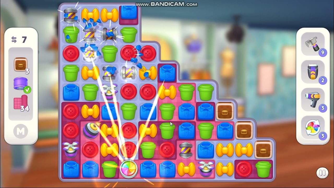 Makeover Match - Swap & Style level 381 no power-ups