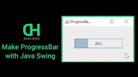 Make ProgressBar with Java Swing