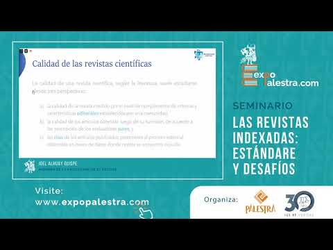 Seminario "Las revistas indexadas: estándares y desafíos" Seminario "Las revistas indexadas: estándares y desafíos"