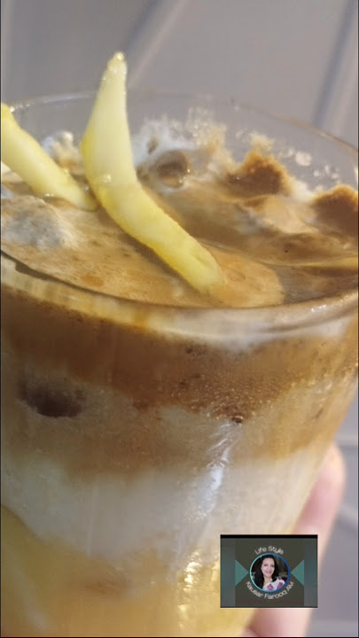 mango cold coffee#recipe#refreshing #shortsviral