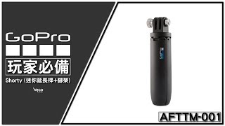 【WRGO】GoPro 原廠 SHORTY 迷你延長桿+腳架 #迷你自拍桿 #Shorty #AFTTM001