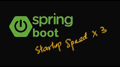 Speed up spring boot startup time x3