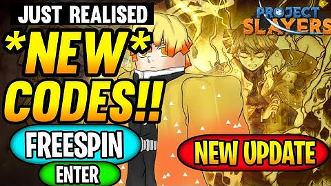 *5 CODES* NEW WORKING REDEEM CODES FOR ROBLOX PROJECT SLAYERS IN AUGUST 2022 - Project Slayers Codes