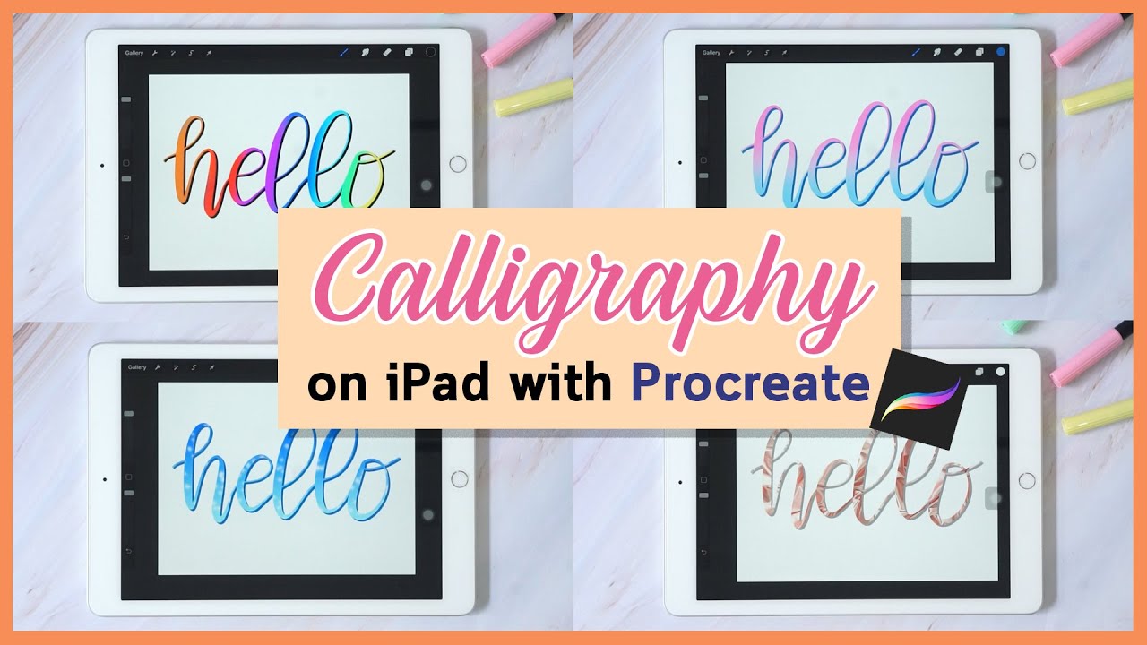 แชร์เทคนิคการตกแต่งตัวอักษร Calligraphy บน iPad ด้วยแอพ Procreate | miniAsma