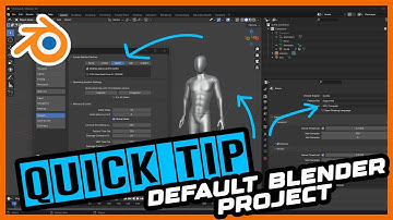 Quick Tip - setting up a default startup project for Blender