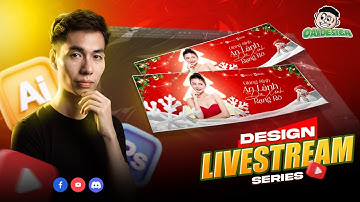THIẾT KẾ ẢNH BÌA GIÁNG SINH TRÊN PHOTOSHOP | OAI DESIGN | LIVESTREAM DESIGN