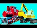 Excavator, Truck, Dump Truck, Train and Crane in Truck City | Trucks cartoon for kids