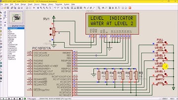 FINAL YEAR PROJECTS :Water Level Indicator with Tank status checker using PIC16F877A