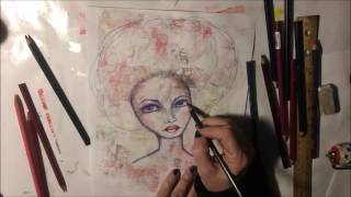How to Draw a Quick Face with Prismacolor Pencils